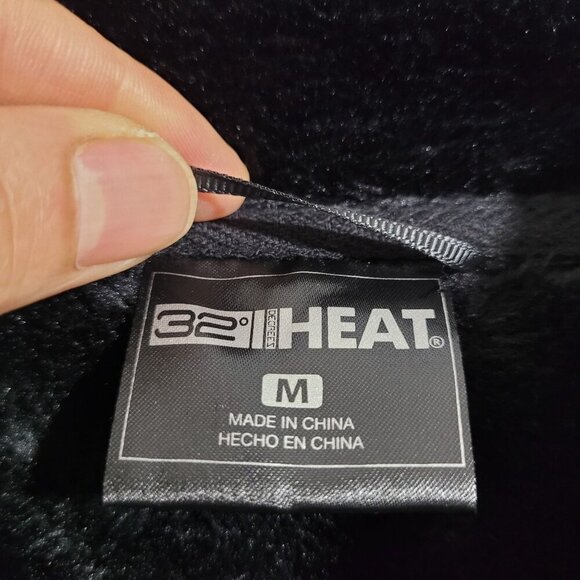 NEW 32 Degrees Heat Women's M Black Faux Fur Zip-Up Jacket - Picture 5 of 9